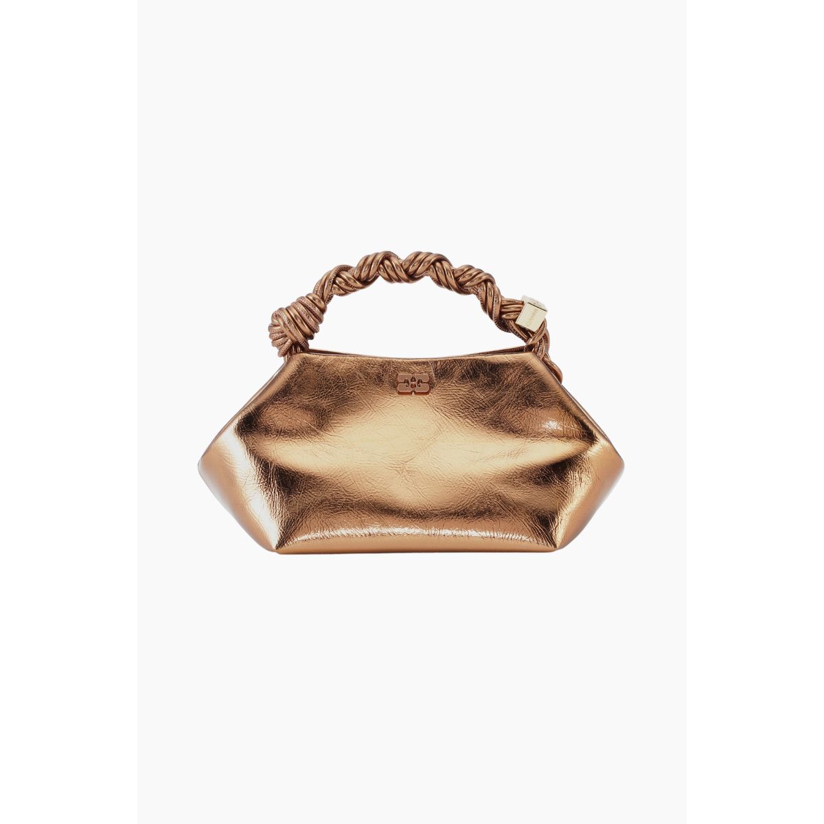 Ganni Bou Bag Small Metallic A6084 - Bronze - GANNI - Brun One Size