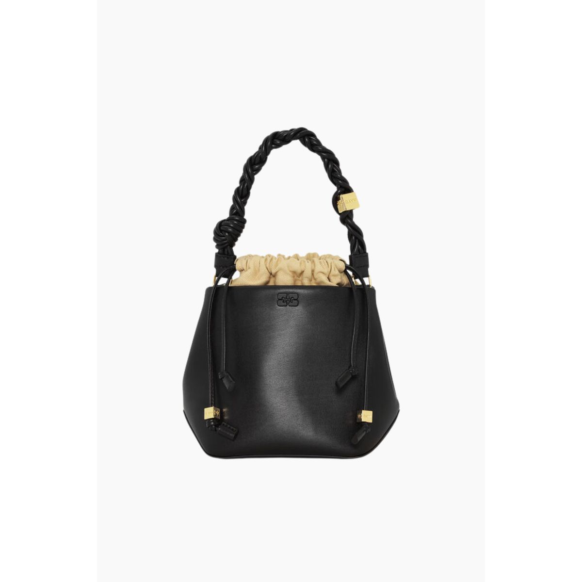 Ganni Bou Bucket Bag A5657 - Black - GANNI - Sort One Size