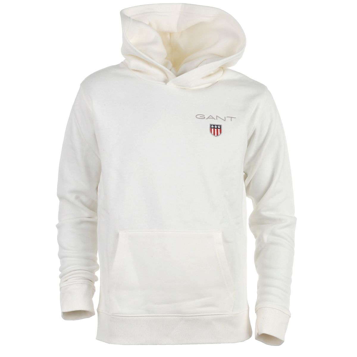 Gant hood sweat, eggshell - 128 - 7-8år