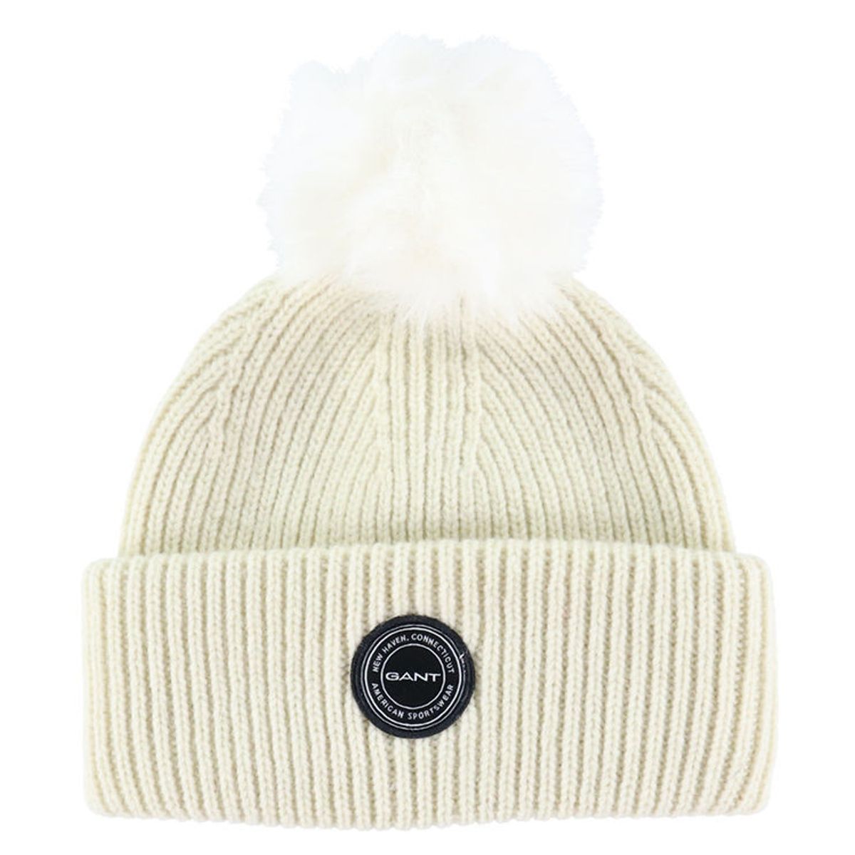 GANT Hue - Strik - Uld - Pom Pom - Cream