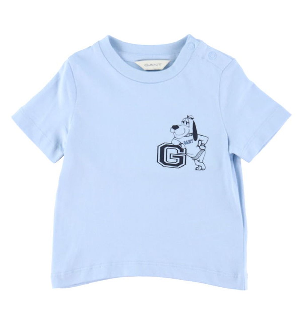 GANT T-shirt - Fresh Blue m. Hund