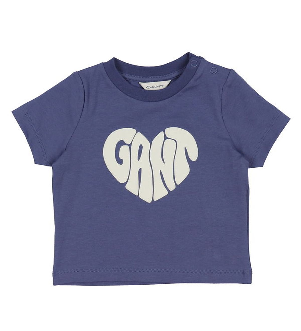 GANT T-shirt - Heart Graphic - Washed Blue