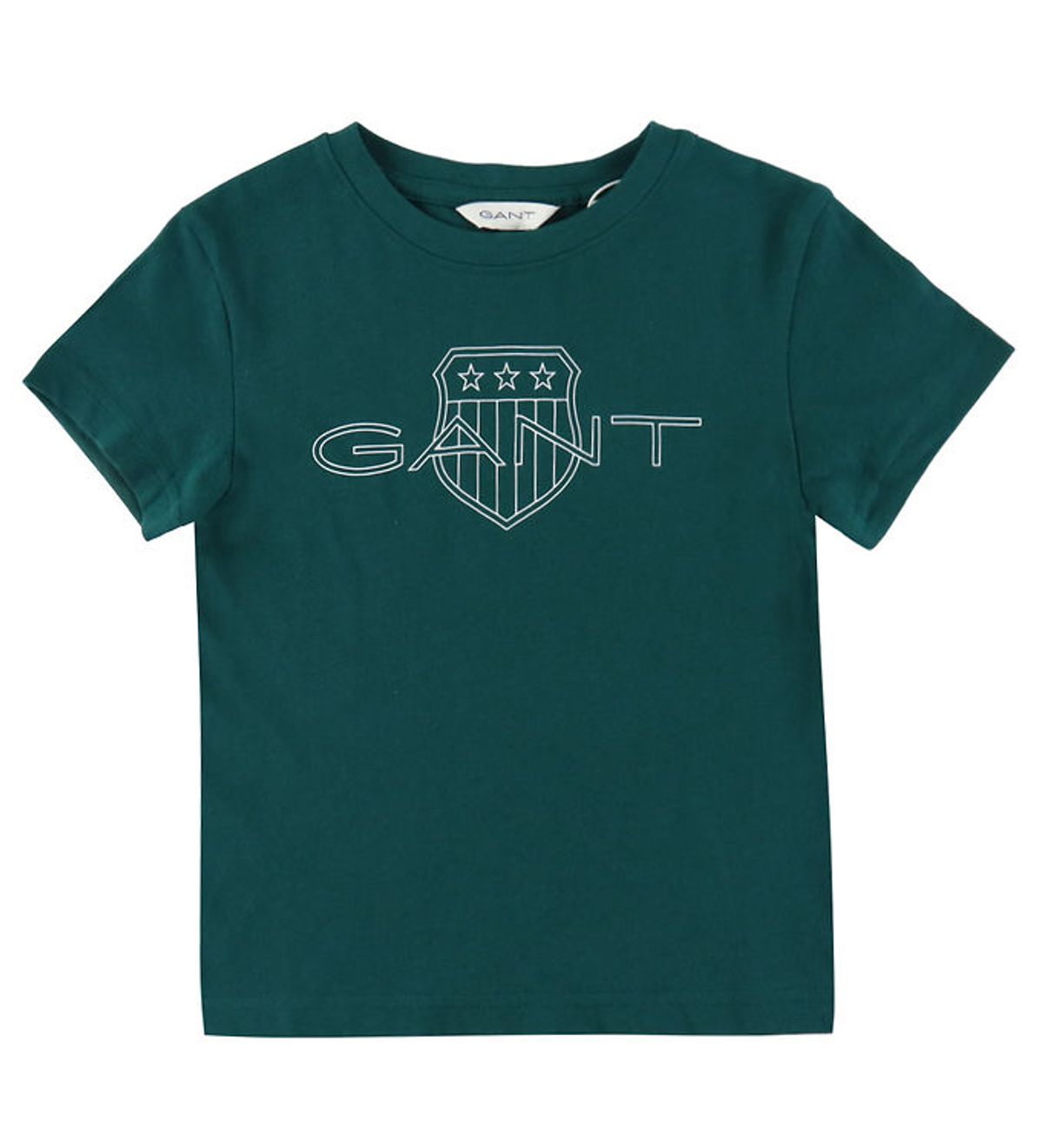 GANT T-shirt - Relaxed Contrast Shield - Deep Forest