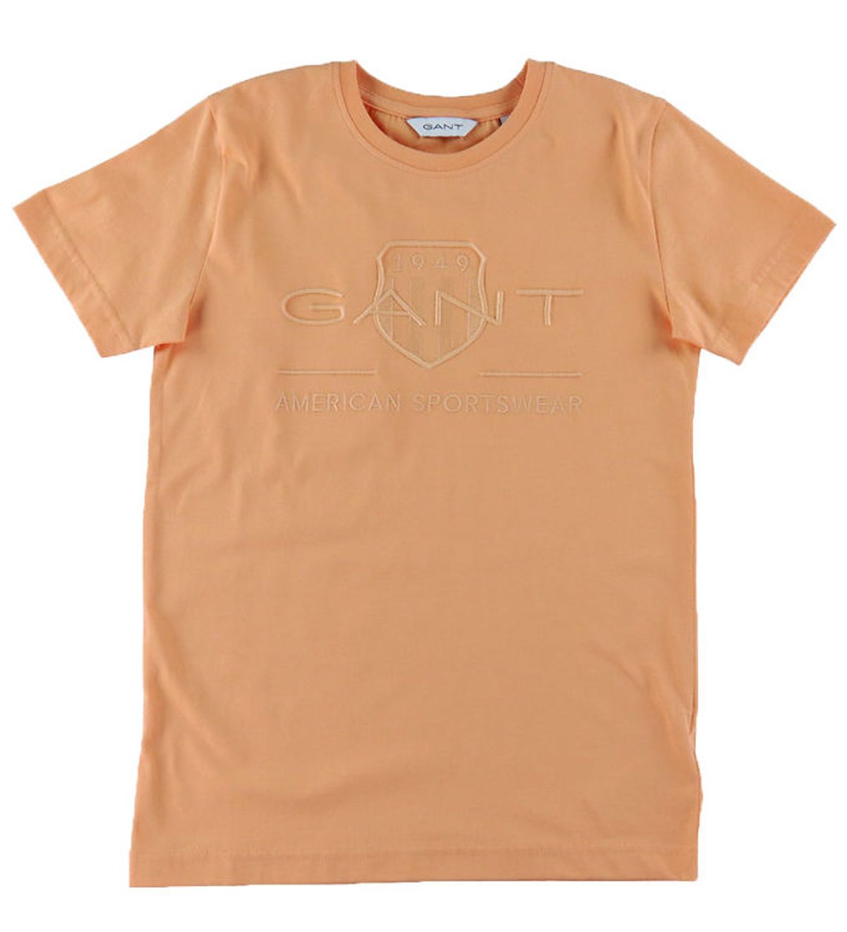 GANT T-shirt - Tonal Shield - Coral Apricot