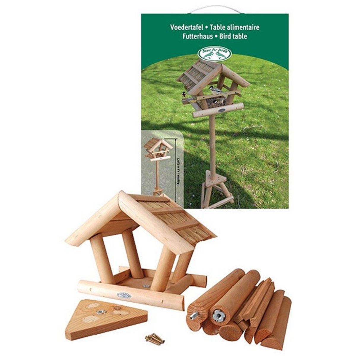 Garden Life - Fuglefoderhus Thatched samle selv H111 cm