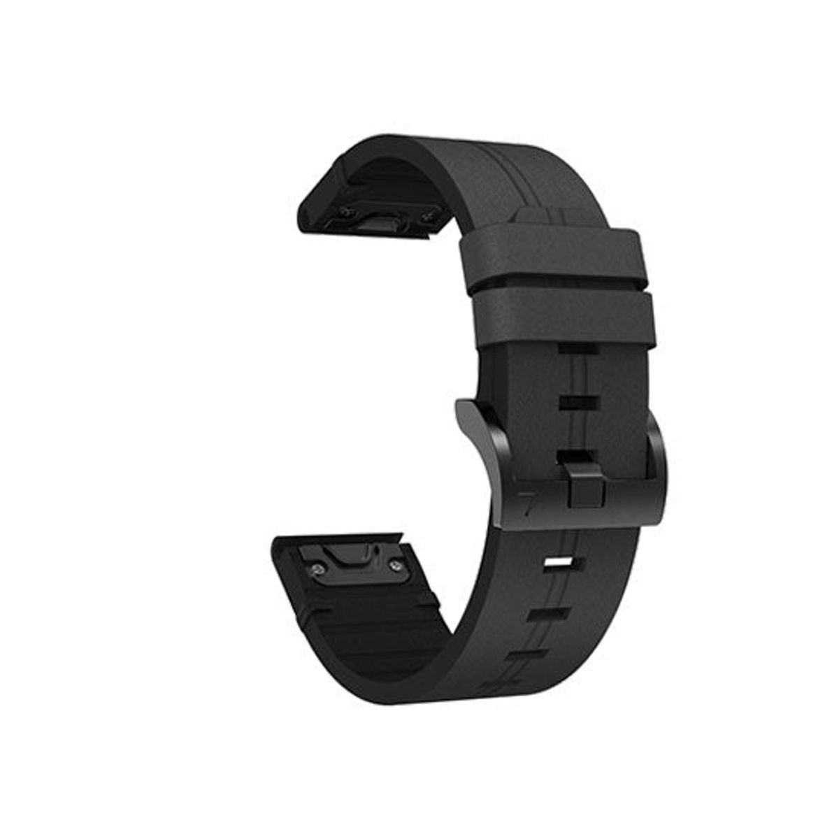 Garmin 22mm - L'Empiri&trade; Stocky Læder Rem - Sort