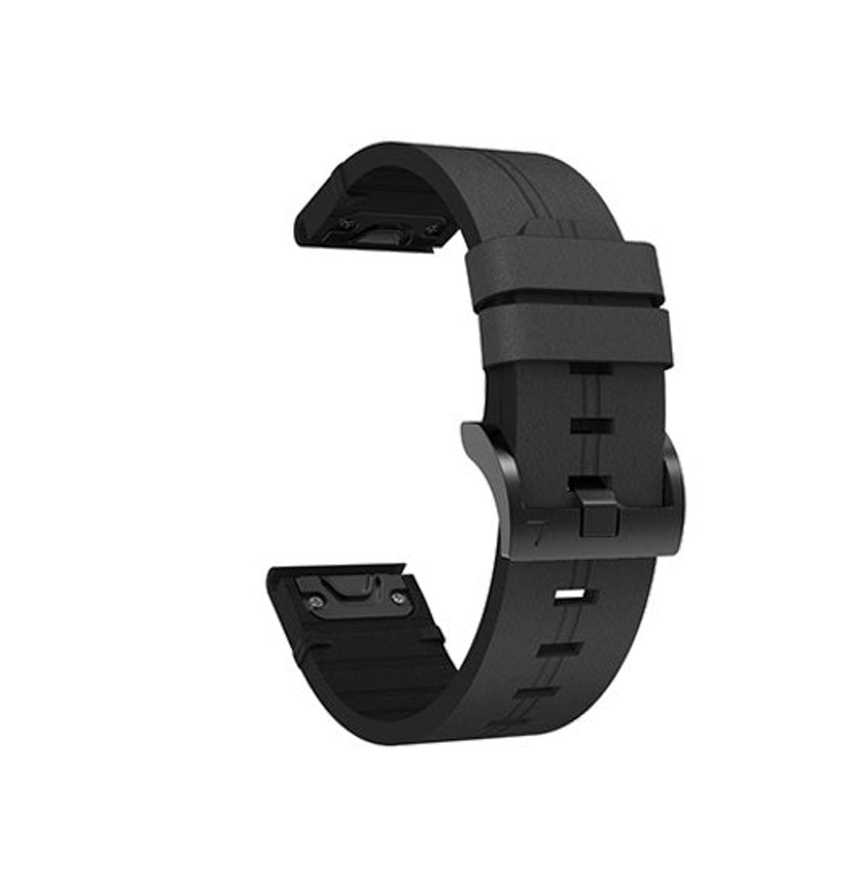 Garmin 26mm - L'Empiri&trade; Stocky Læder Rem - Sort