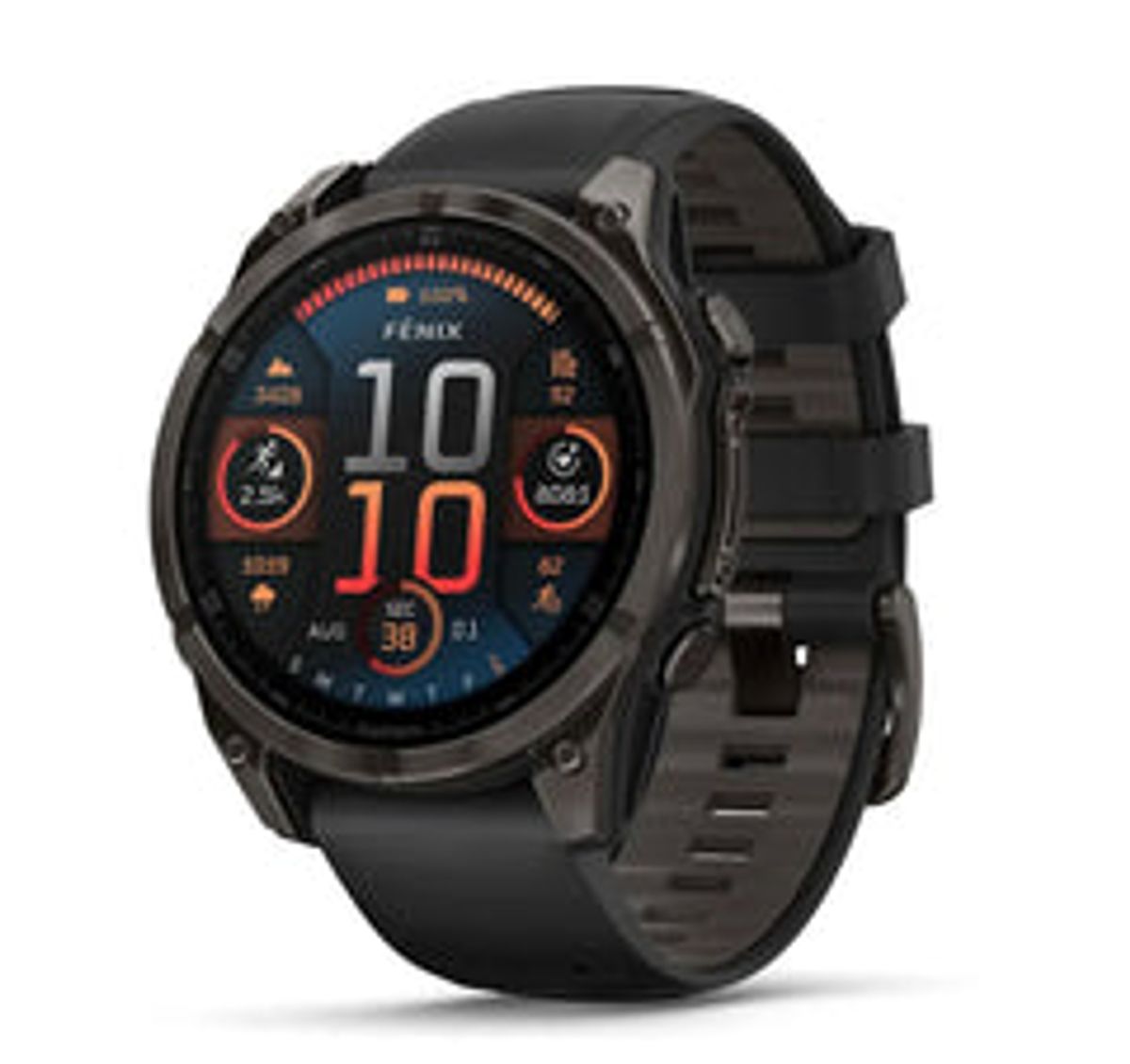 Garmin - Fenix 8 Amoled - Carbon Grey DLC-titanium