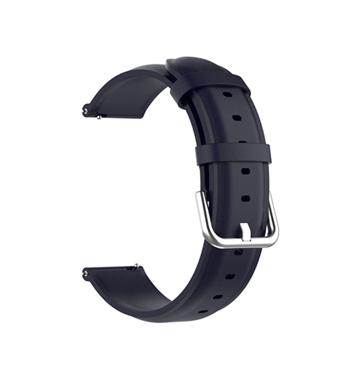 Garmin Vivoactive 3 / 3 Music - ADENA&trade; Round Tail Læder Urrem - Navy