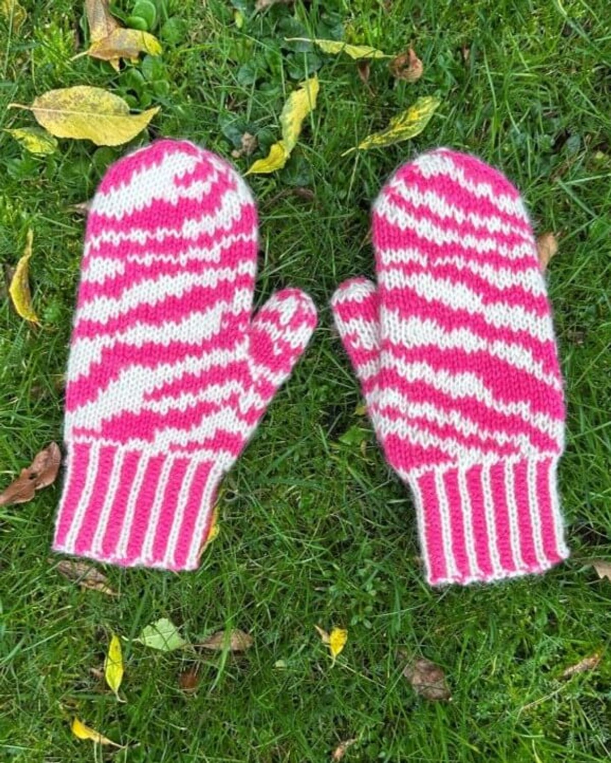 Garn til Zebra Mittens af Popknit