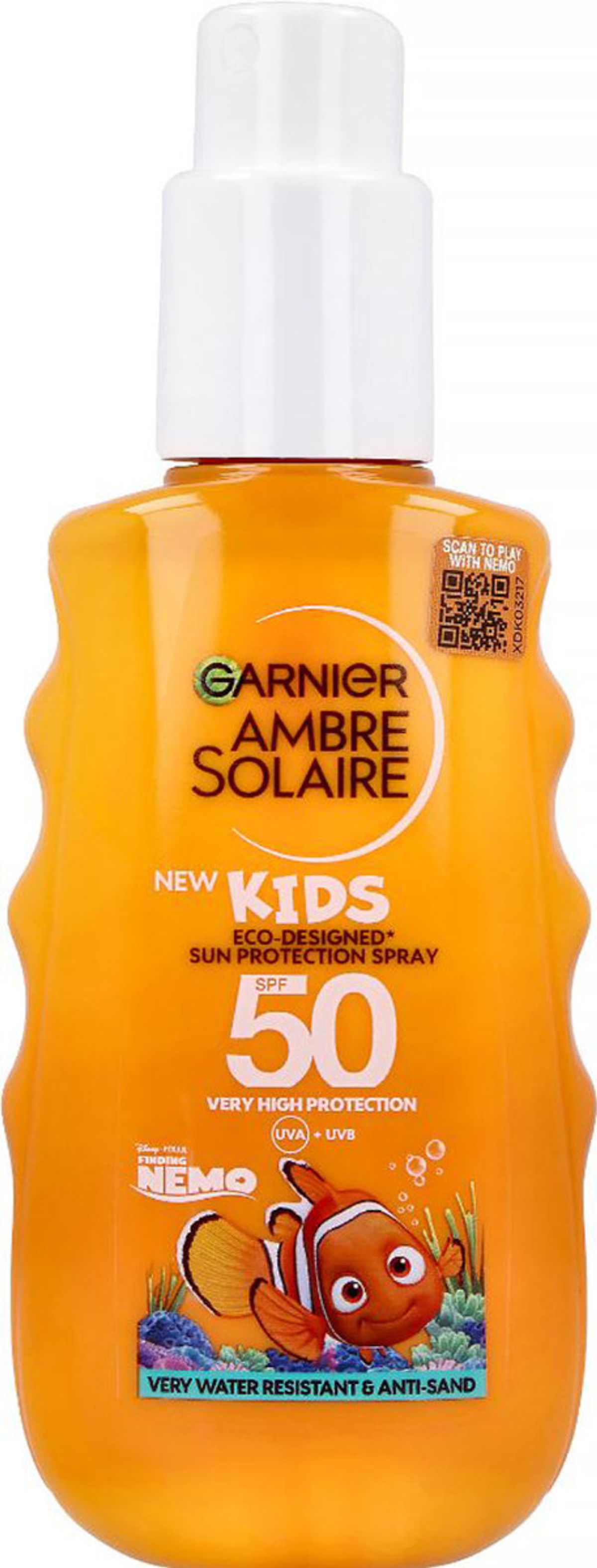 Garnier ambre solaire kids nemo eco-designed sun protection spray SPF50 very high 150ml