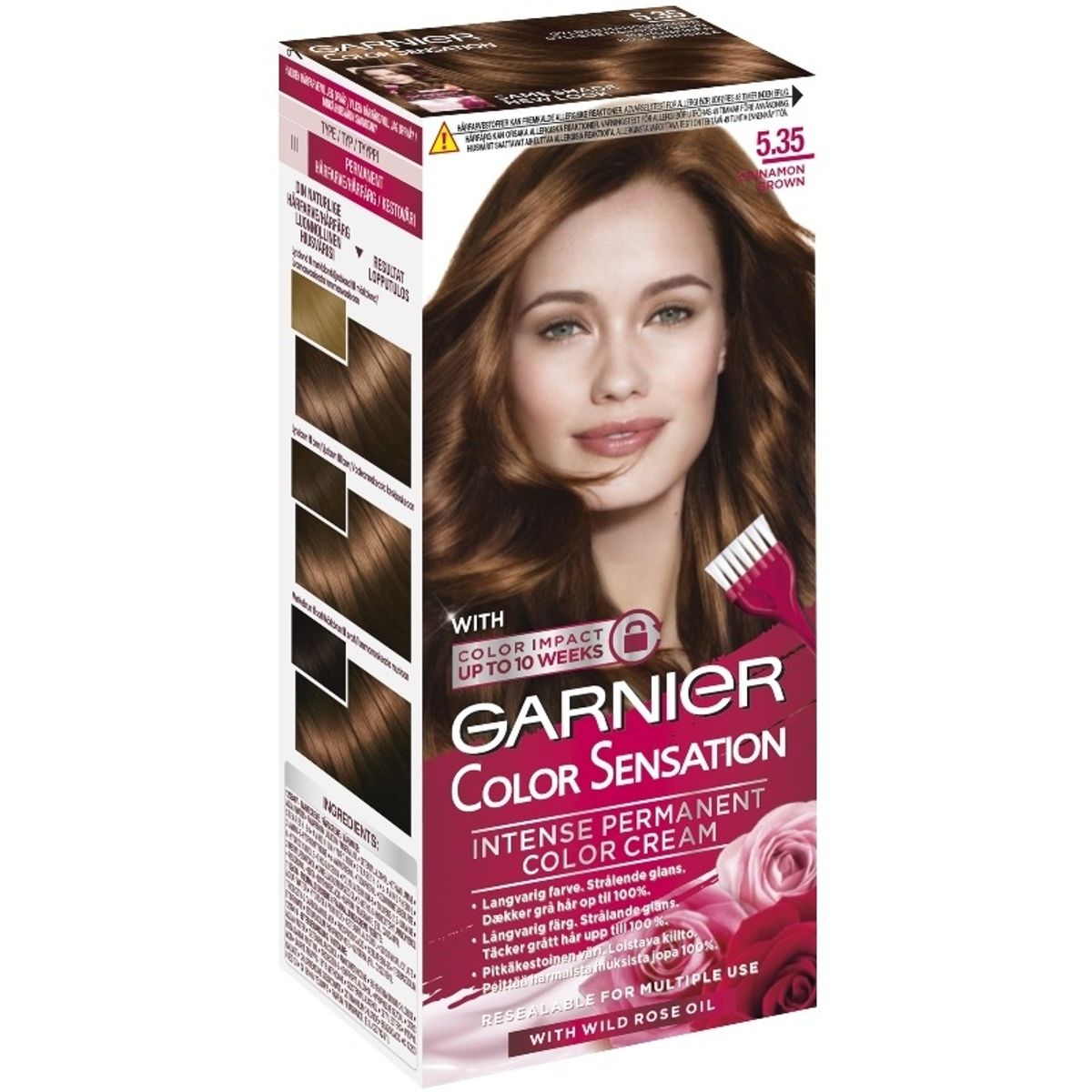 Garnier Color Sensation Intense Permanent Color - 5.35 Cinnamon Brown