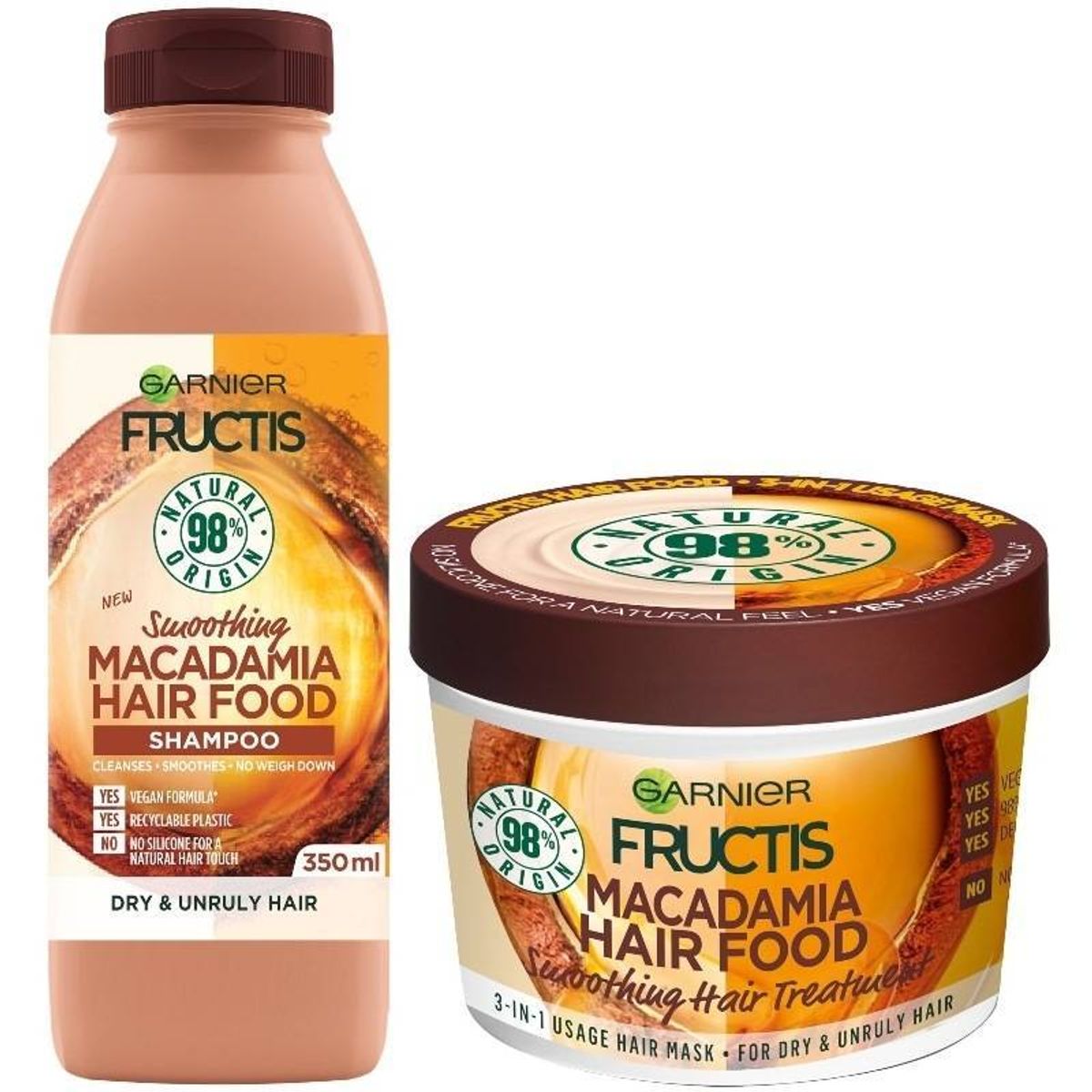 Garnier Fructis Hair Food Macadamia Set 350 + 400 ml