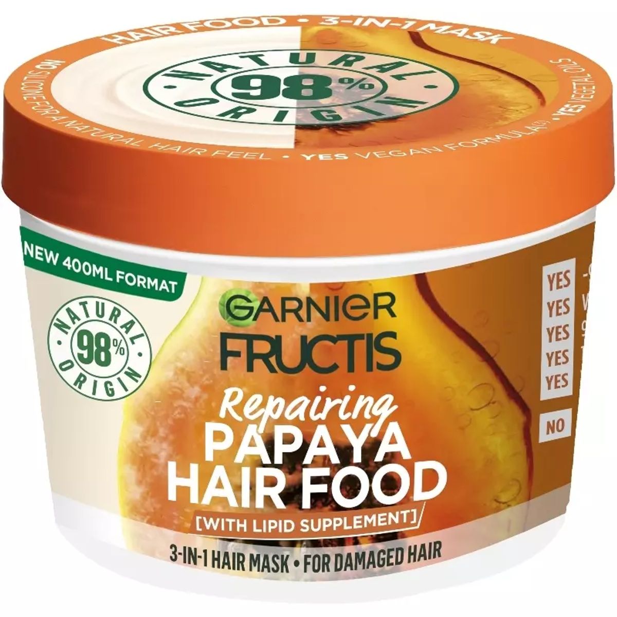 Garnier Fructis Hair Food Papaya Mask 400 ml