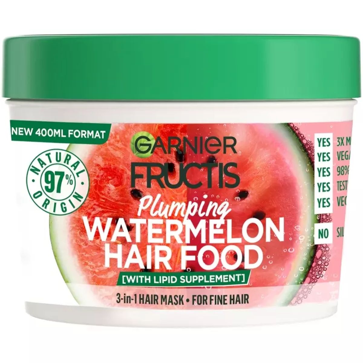 Garnier Fructis Hair Food Watermelon Mask 400 ml