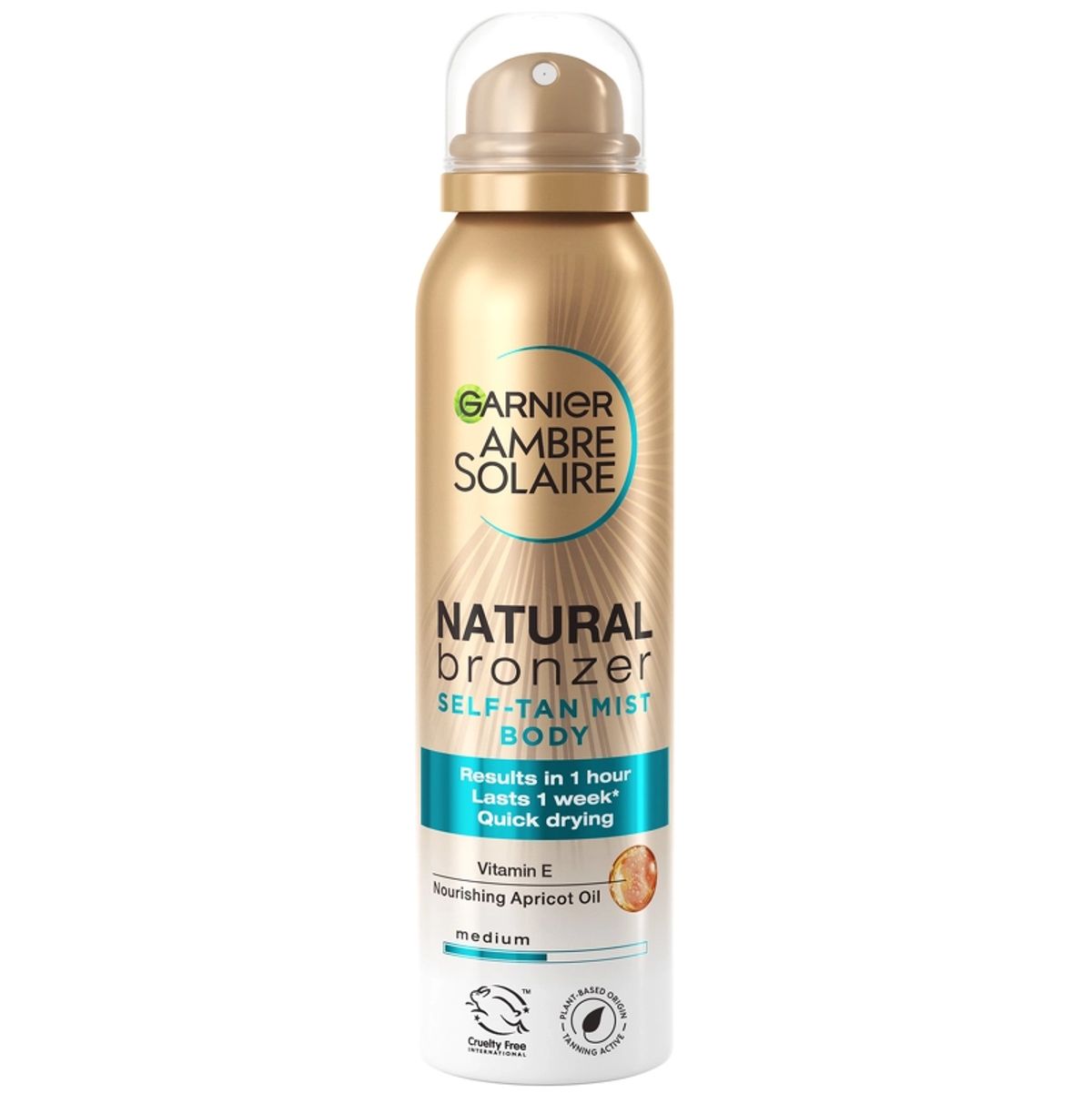 Garnier Natural Bronzer Self Tan Mist Body Medium 150 ml