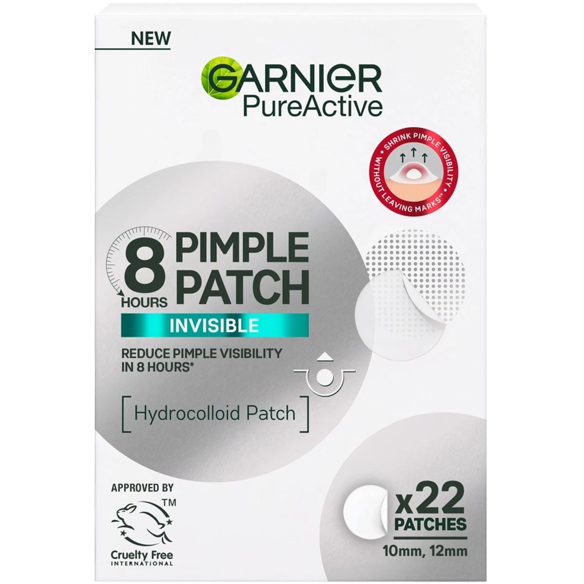 Garnier PureActive Invisible Pimple Patch 22 Pieces