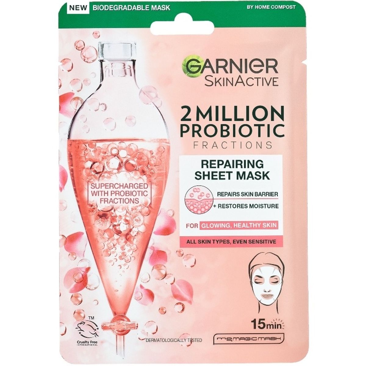 Garnier Skinactive 2 Million Probiotics Fractions Repairing Sheet Mask 1 Piece