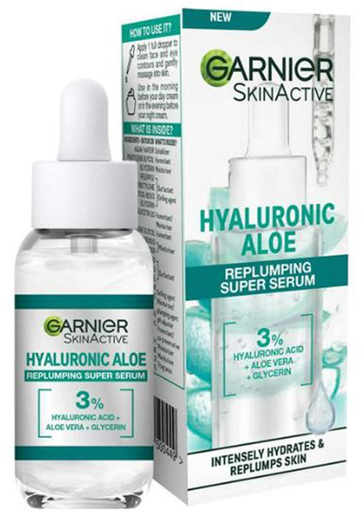 Garnier skinactive hyaluronic aloe replumping super serum 30ml