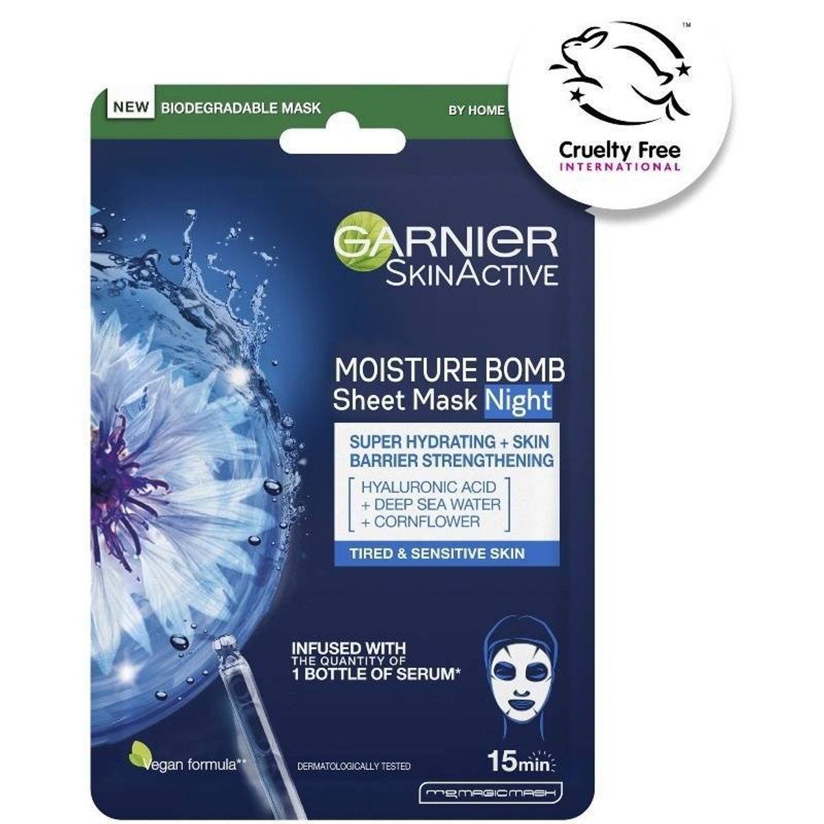 Garnier Skinactive Moisture Bomb Sheet Mask Night 1 Piece