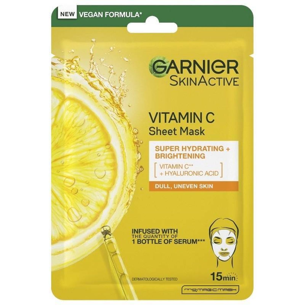 Garnier Skinactive Vitamin C Tissue Mask 1 Piece