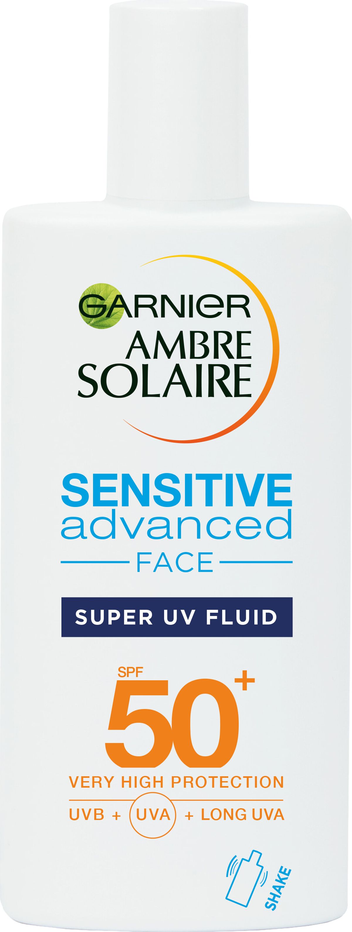 Garnier - Solaire Ambre Sensitive Advanced Face Spf50+ 40 Ml