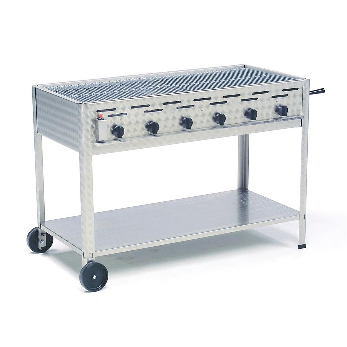 Gasgrill 6 blus m/rist 30-37mb - Komplet