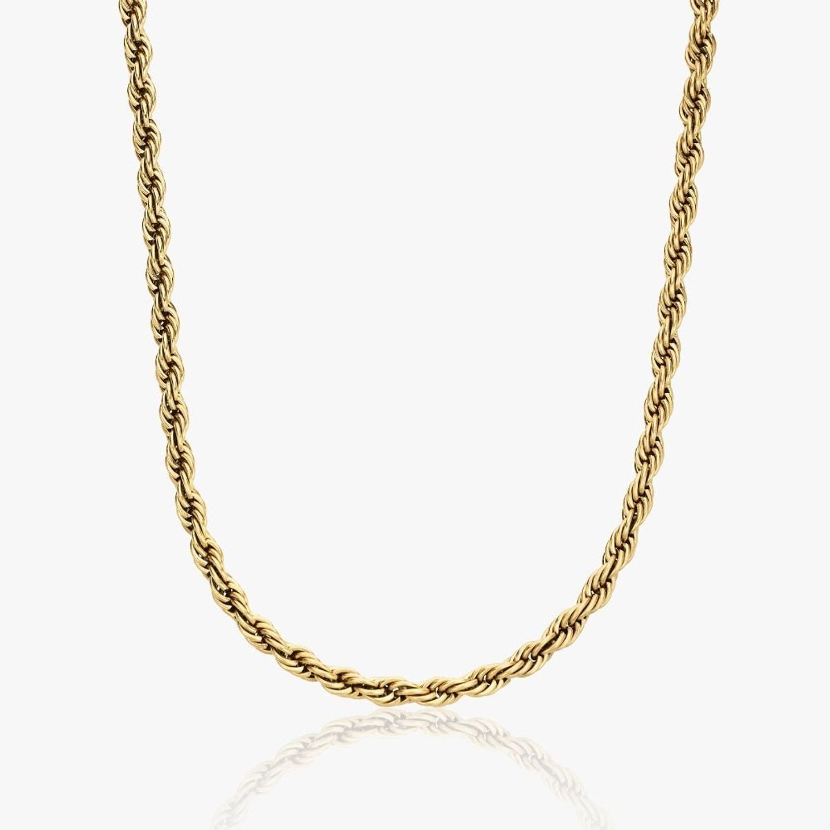 Gavesæt - Rope Chain Halskæde & Armbånd 14K Guldbelagt