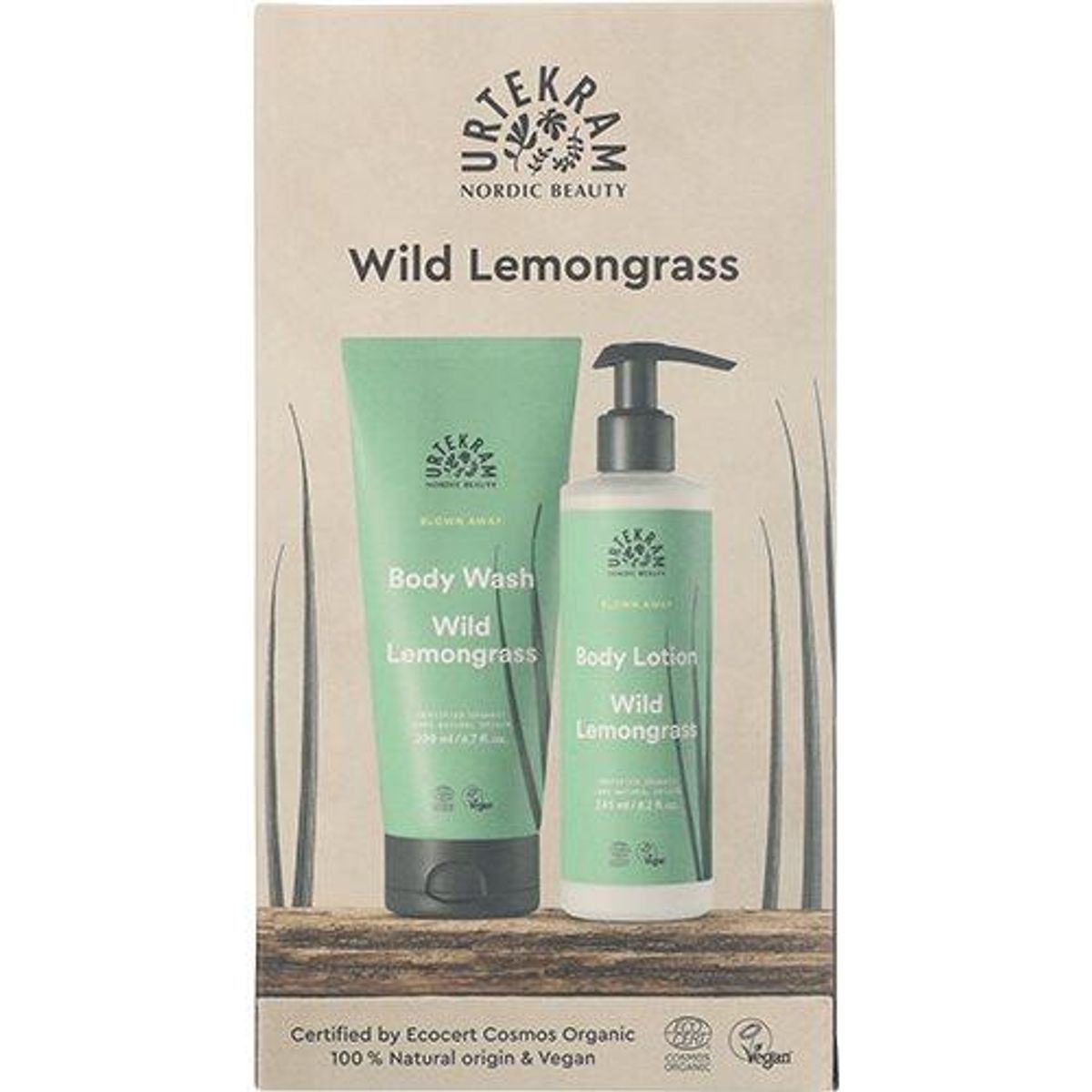 Gaveæske Urtekram Wild Lemongrass Body Lotion & Body Wash