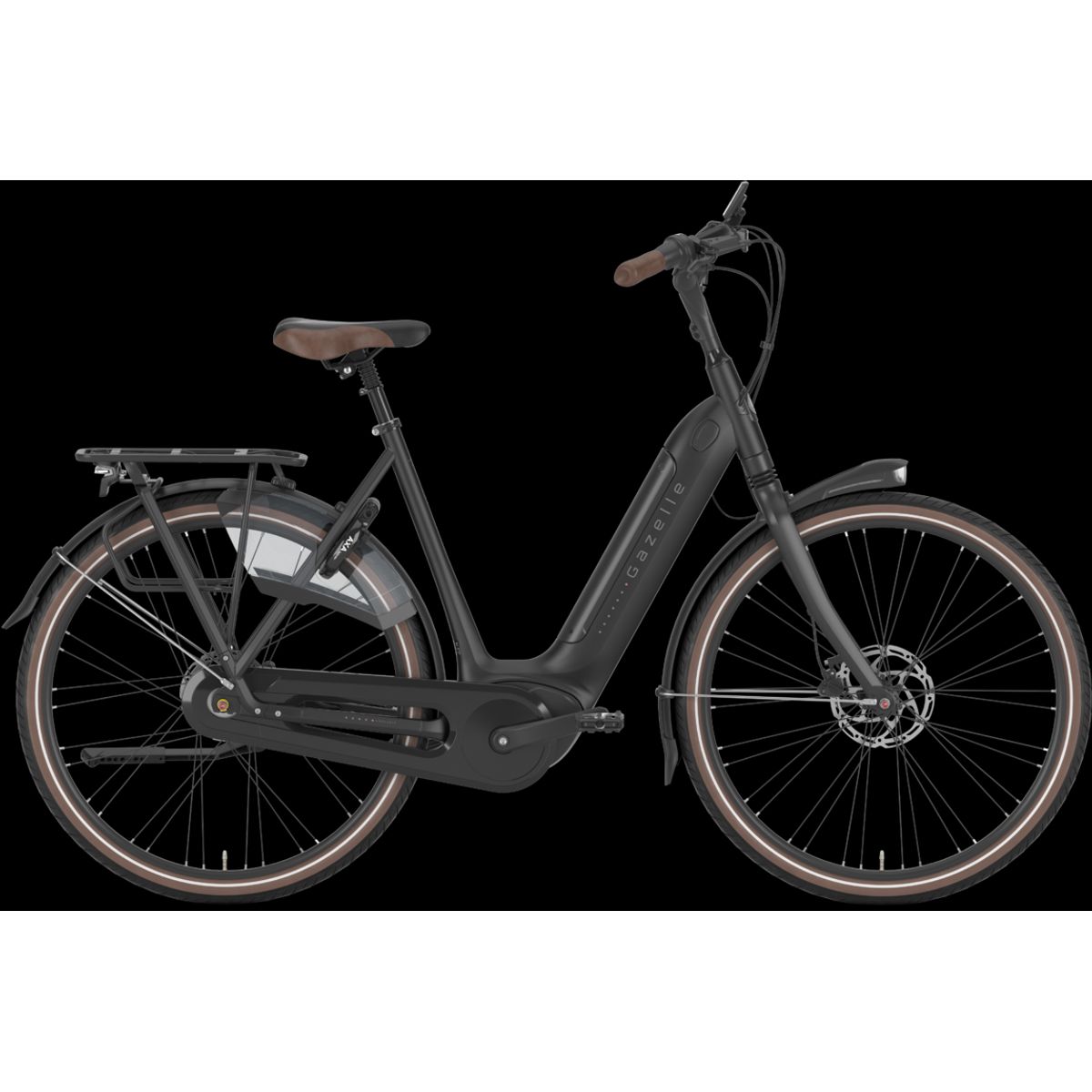 Gazelle Arroyo C8 HMB Elite Dame 2025 - Sort