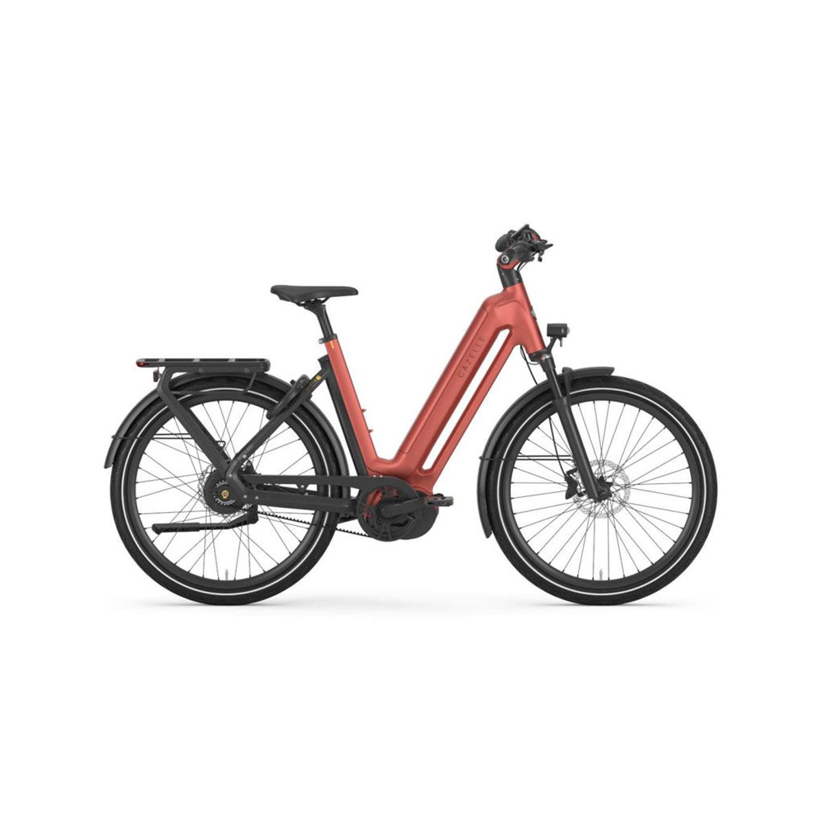 Gazelle Eclipse C380 - Elcykel - Trinløst gear - 750Wh batteri - Orange 50 cm