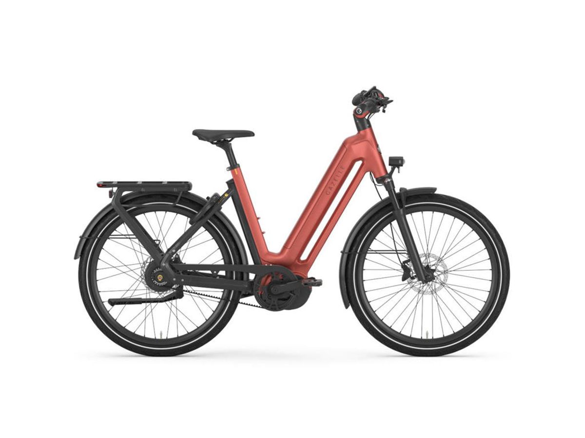 Gazelle Eclipse C380 - Elcykel - Trinløst gear - 750Wh batteri - Orange 60 cm