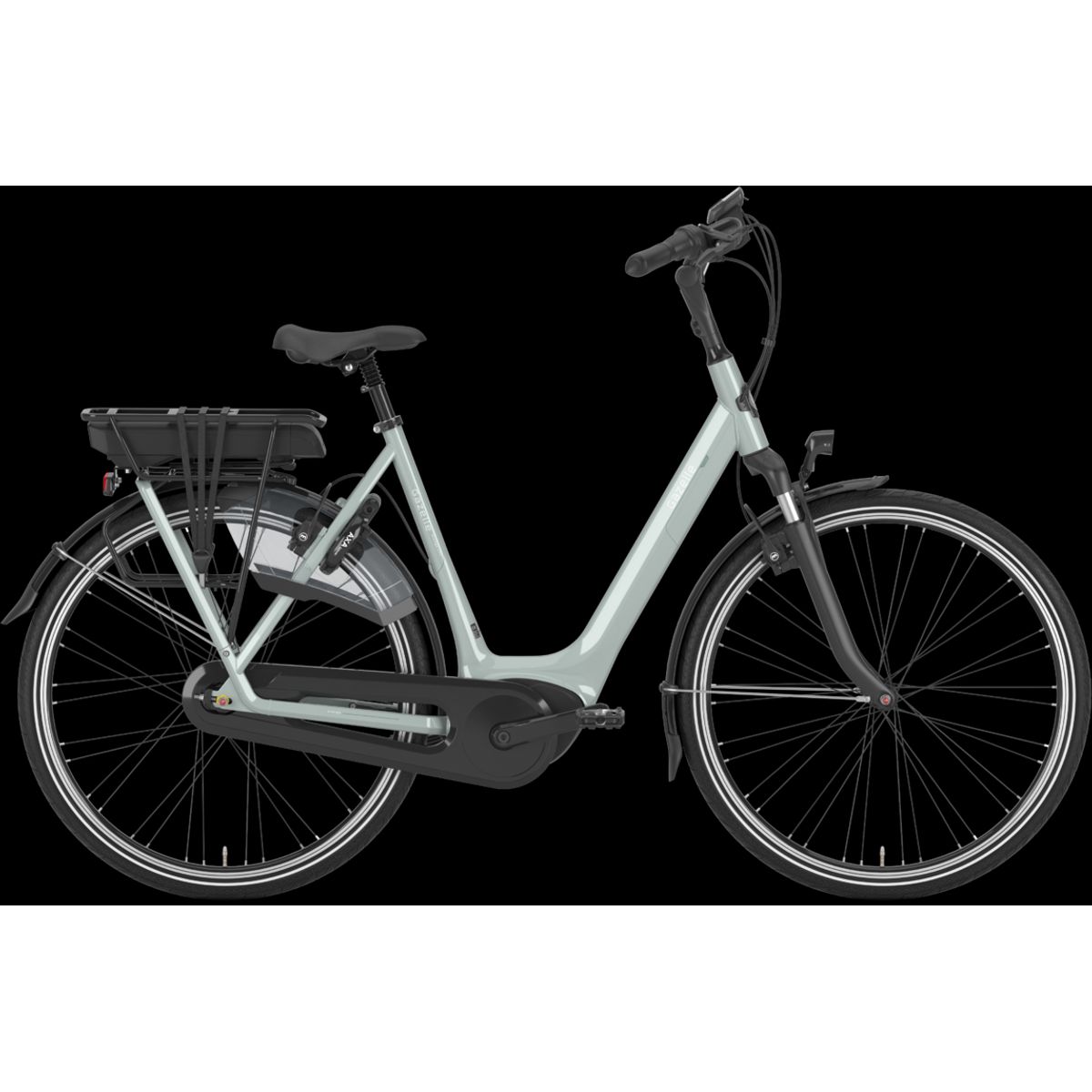 Gazelle ORANGE C7+ HMB 500wh Dame 2022 - Grøn