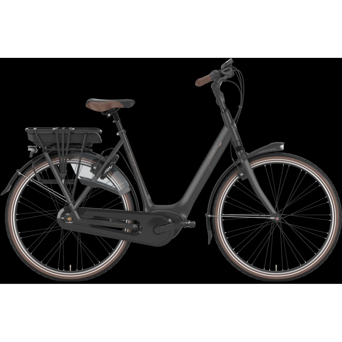 Gazelle ORANGE C8 HMB 500wh Dame 2022 - Sort