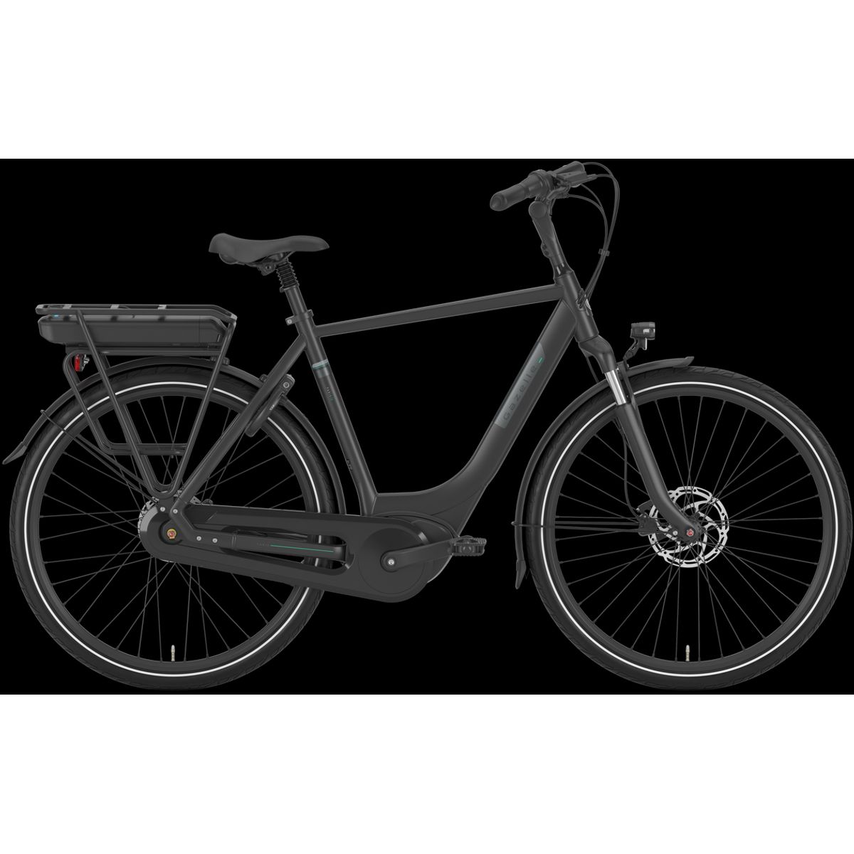 Gazelle Paris C8 HMB Herre 2025 - Black