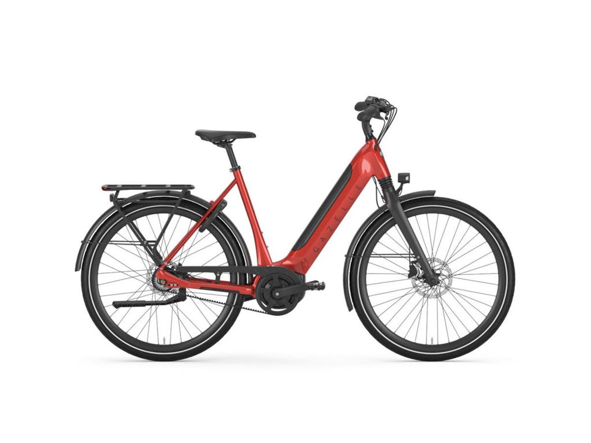 Gazelle Ultimate C8+ Belt - Elcykel - 8 gear - 500Wh - Red 49 cm