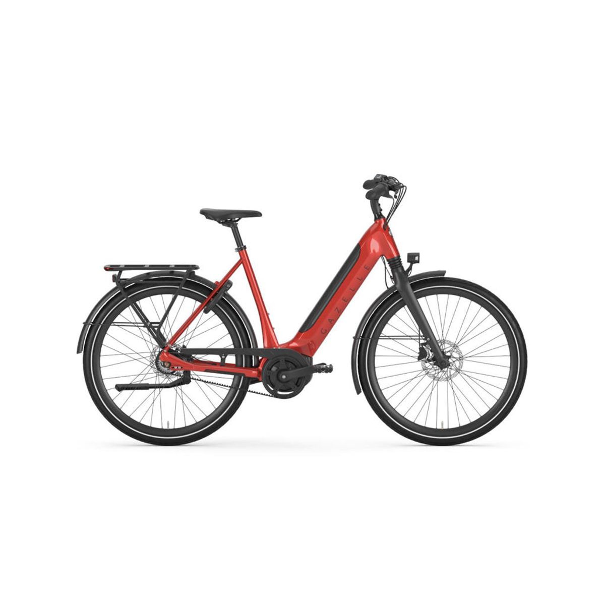 Gazelle Ultimate C8+ Belt - Elcykel - 8 gear - 500Wh - Red 61 cm