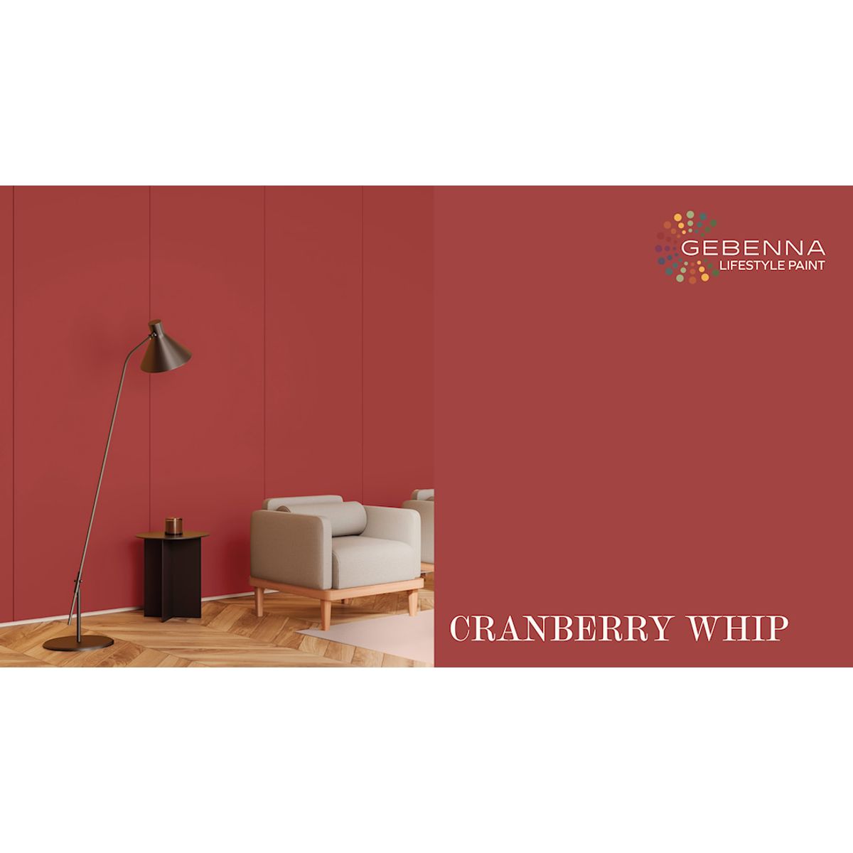 Gebenna Vægmaling: Cranberry Whip 2,7 l