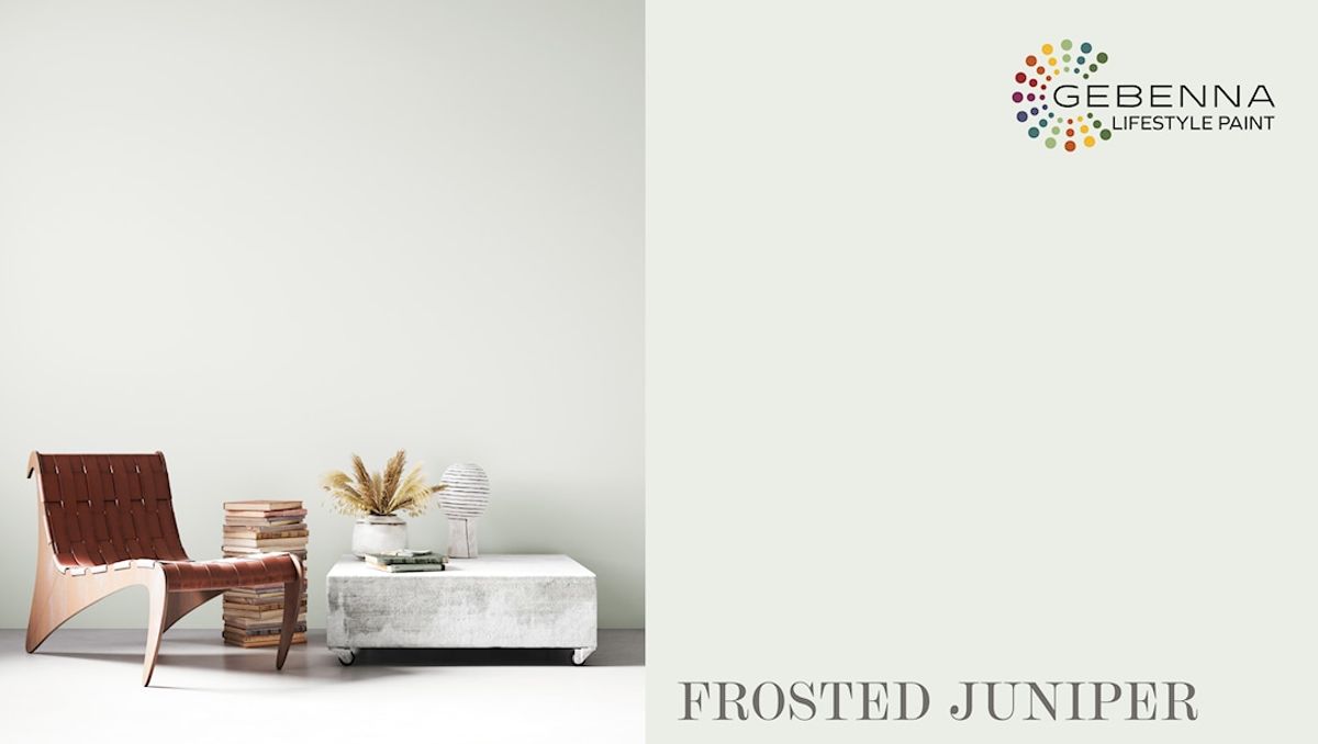 Gebenna Vægmaling: Frosted Juniper farveprøve