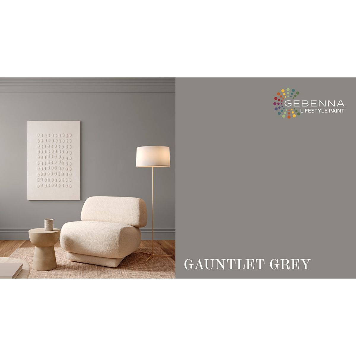 Gebenna Vægmaling: Gauntlet Grey 9 liter