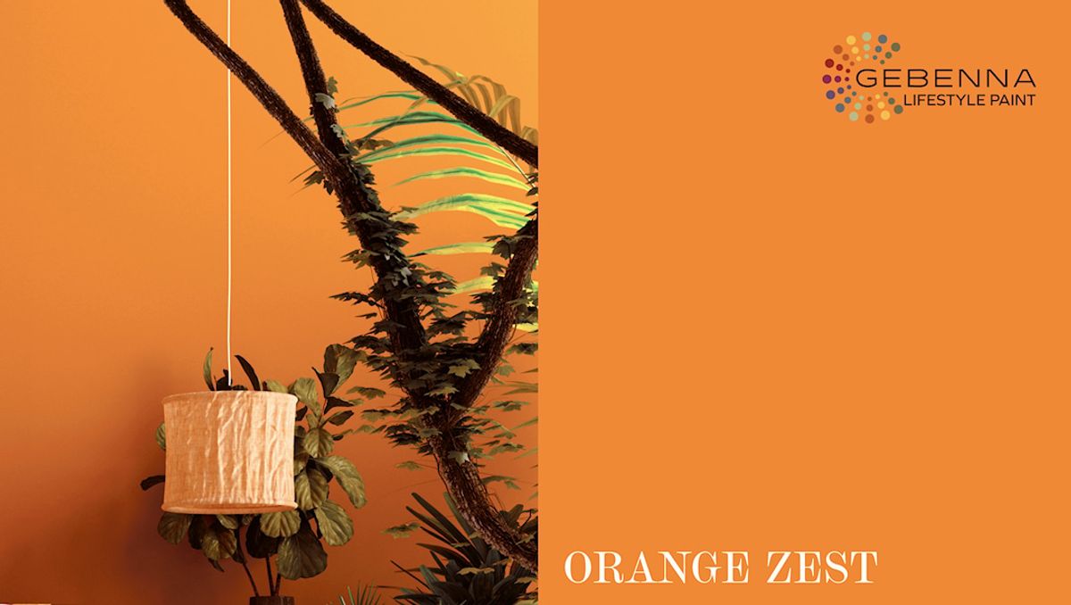 Gebenna Vægmaling: Orange Zest Farveprøve