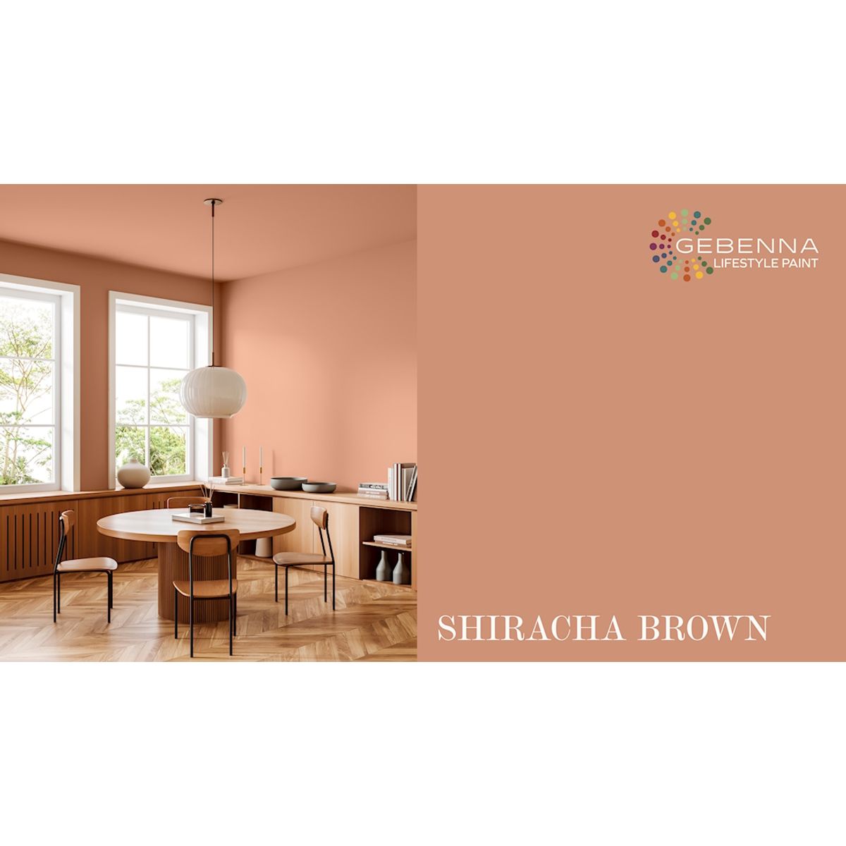 Gebenna Vægmaling: Shiracha Brown Farveprøve