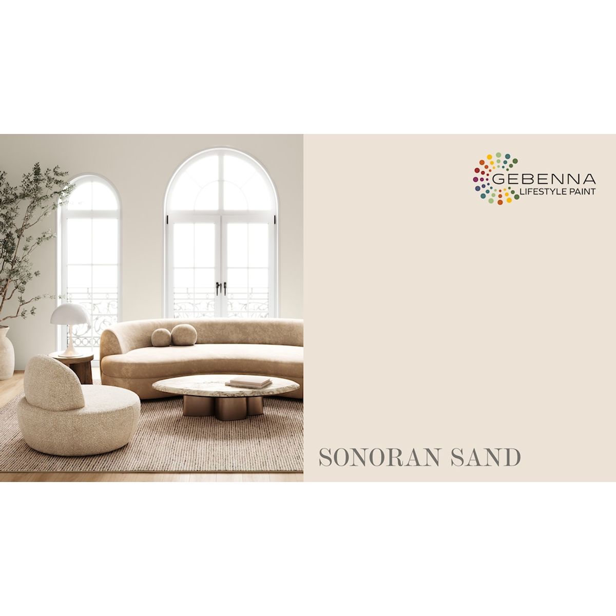 Gebenna Vægmaling: Sonoran Sand 2,7 liter