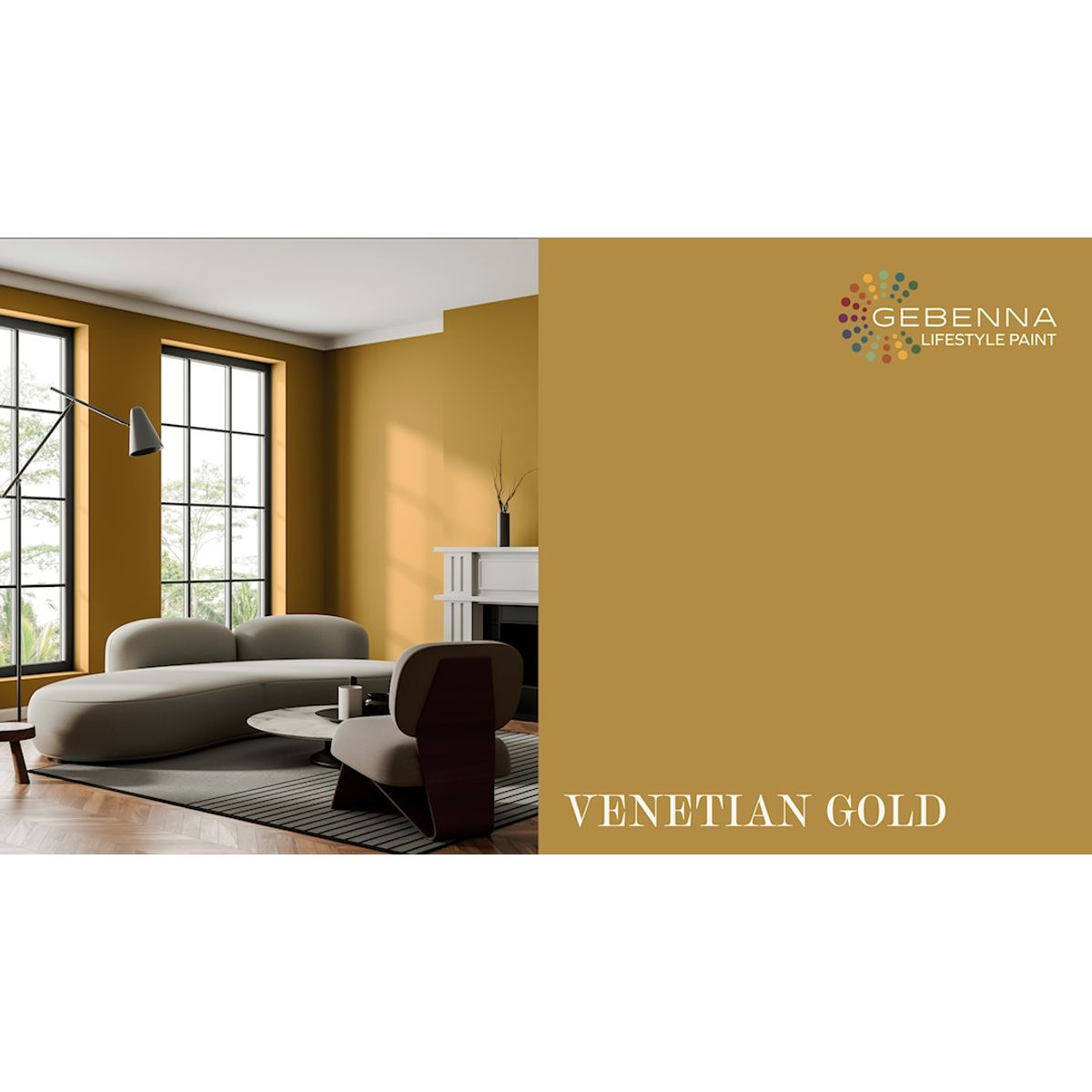 Gebenna Vægmaling: Venetian Gold 9 l