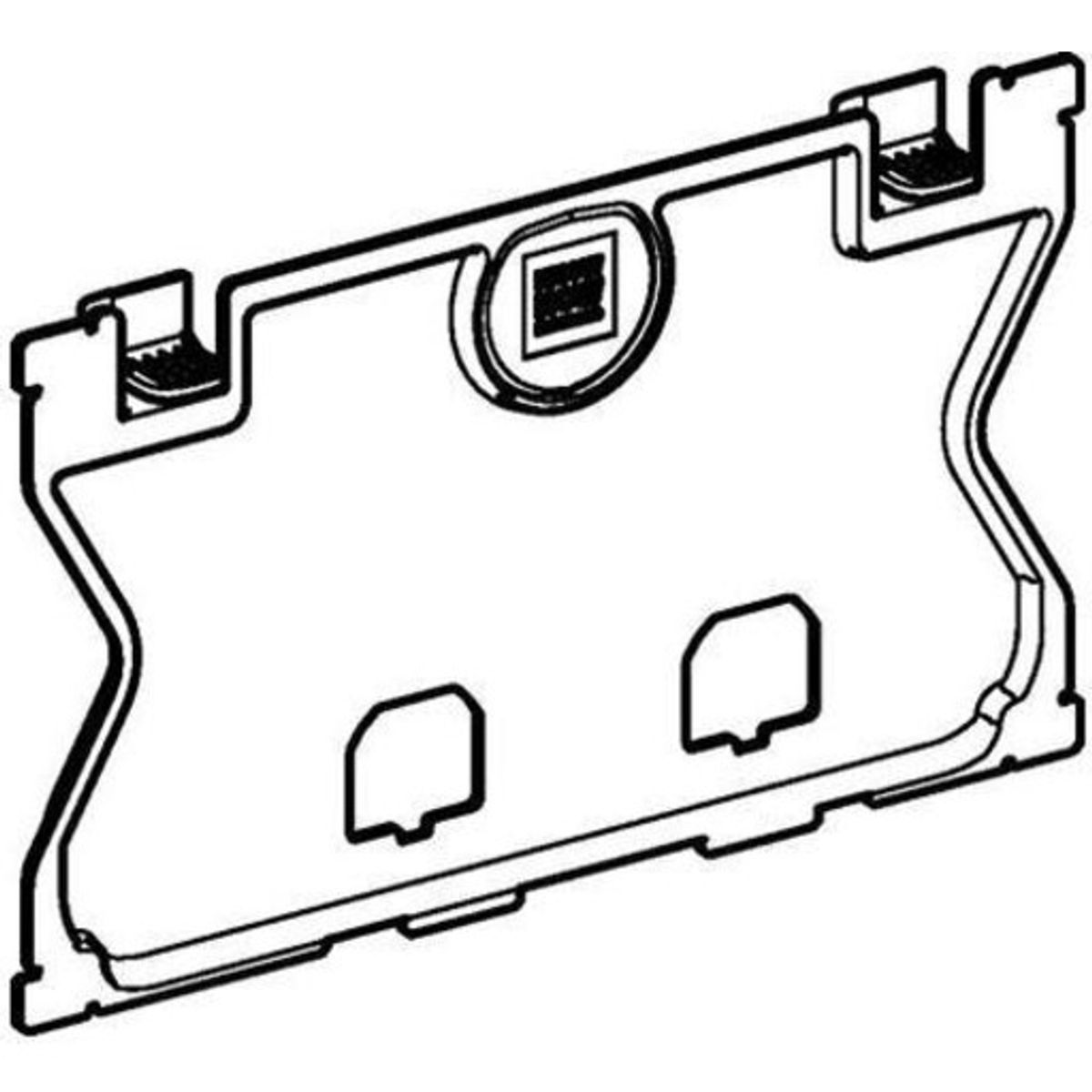 Geberit beskyttelsesplade t/frontbetjent, højde 112cm