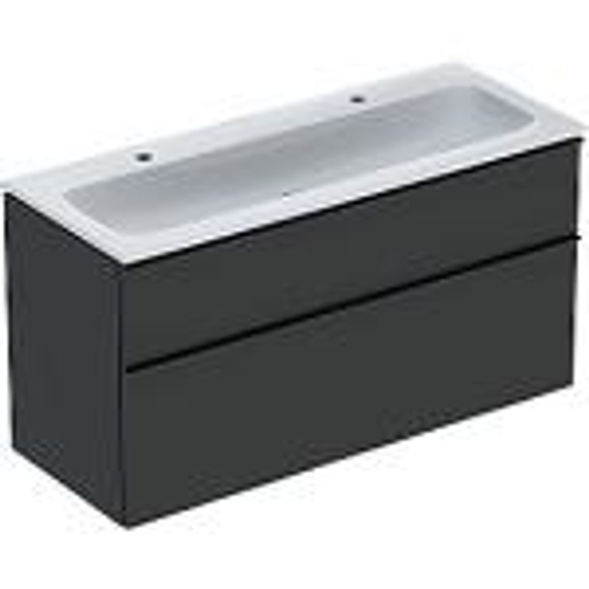 Geberit Icon møbelpakke 1200x480x630mm 2skuffer lava