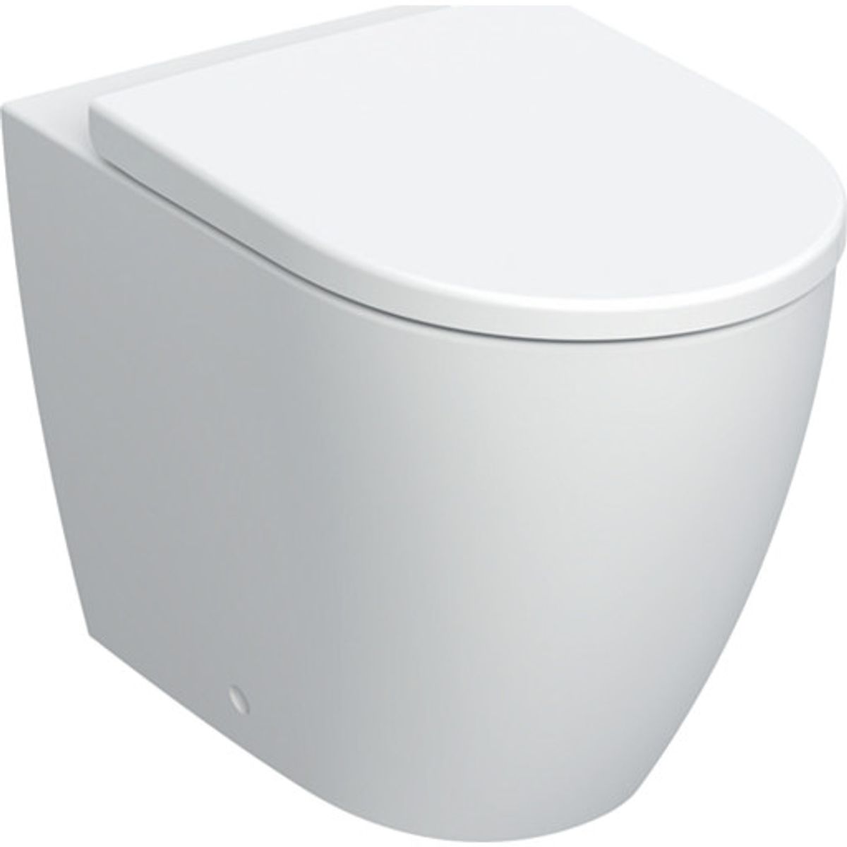 Geberit iCon toilet, back to wall, uden skyllekant,mat hvid