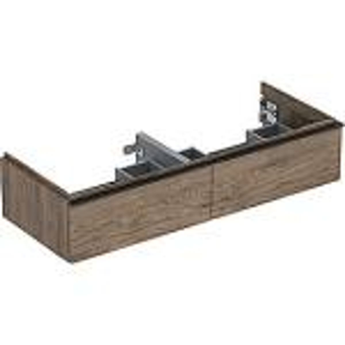 Geberit Icon vaskeskab 1184x476x247mm 2skuffer nøddetræ hickory