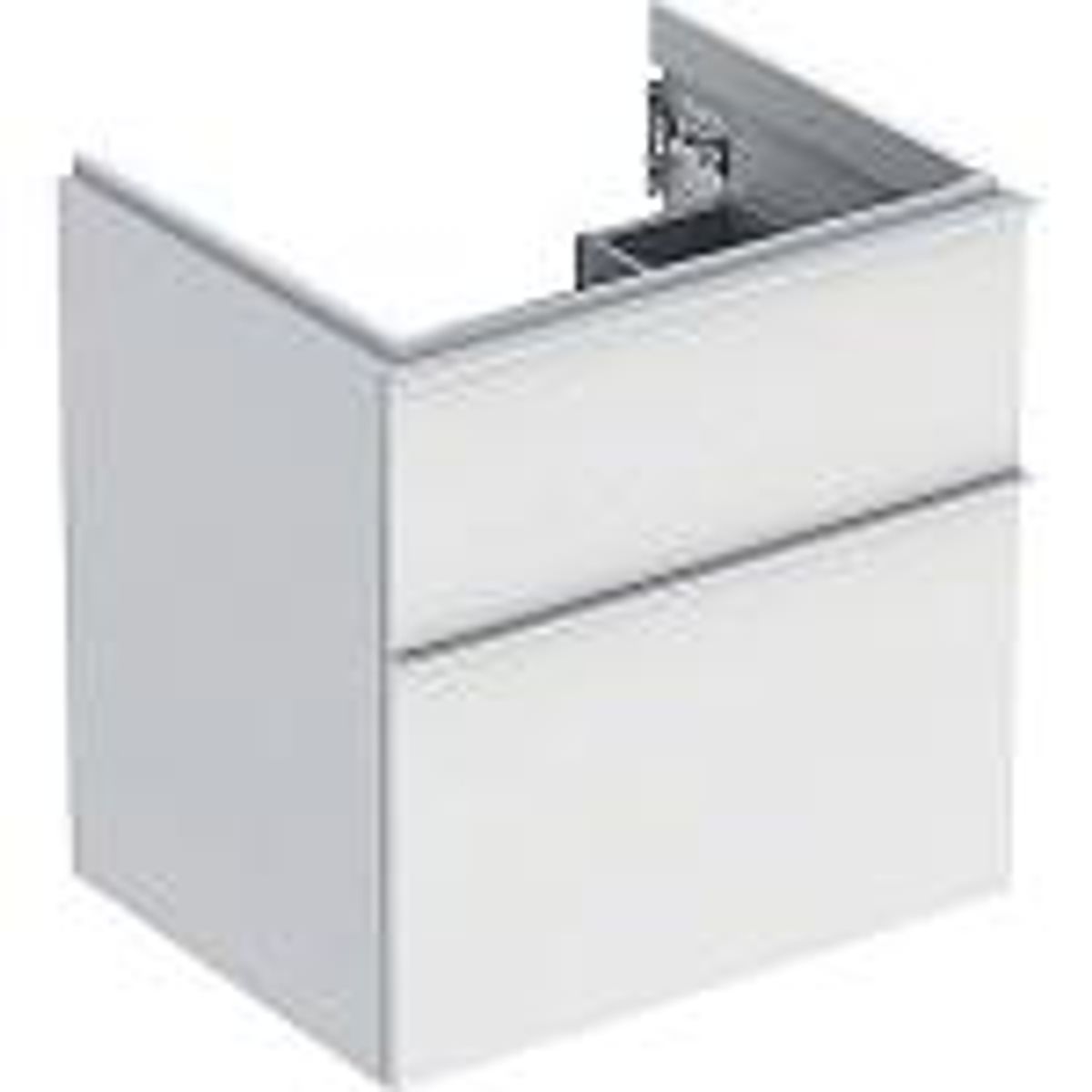 Geberit Icon vaskeskab 592x476x615mm 2skuffer hvid