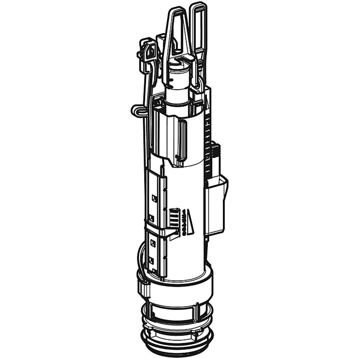 GEBERIT Omega skyllegarniture 3/6ltr til indbygningscisterne, med drosselfunktion